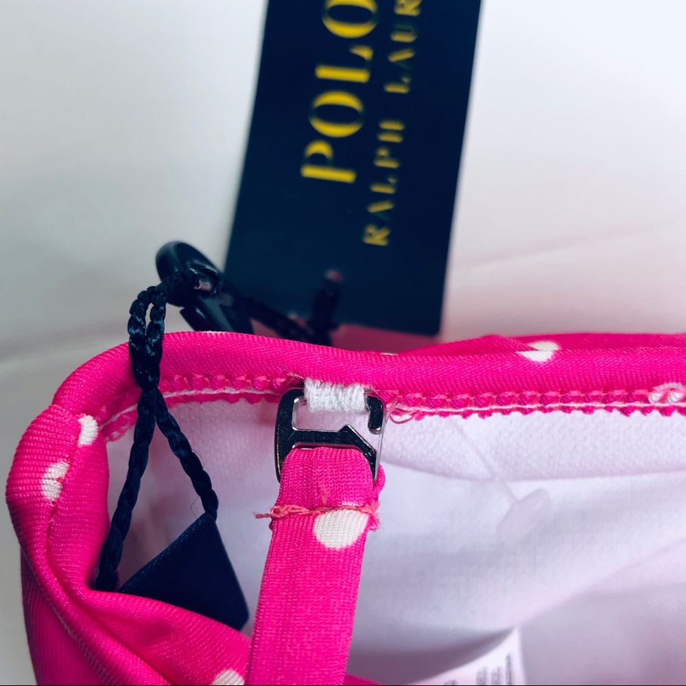 *Private Listing* Ralph Lauren Hot Pink / White Polka Dot Bikini Top - Picture 4 of 7